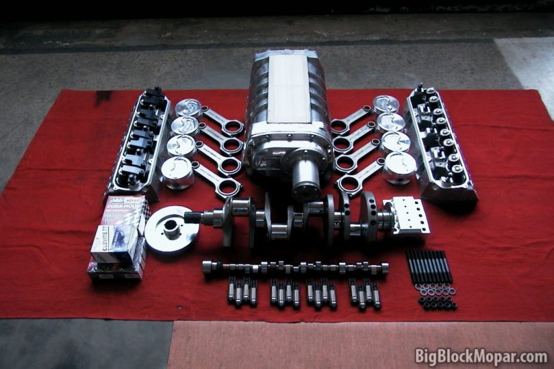 BigBlockMopar 496" - 8/71 Supercharged Stroker engine build parts