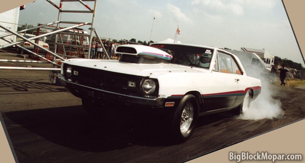 1971 Dodge Dart Burnout at Drachten Airport