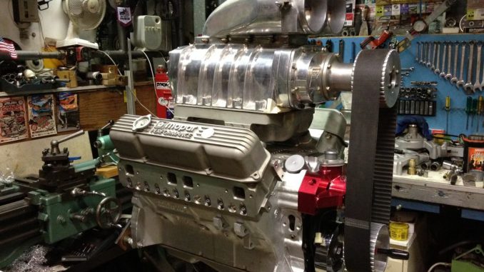 496" BigBlockMopar Supercharged Stroker engine - Mockup