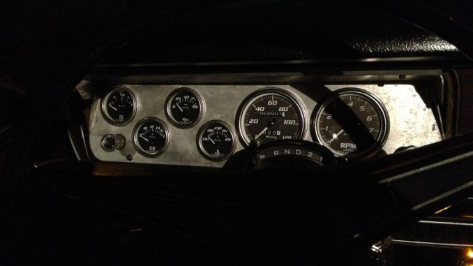 1973 Dodge Dart custom dash gauges