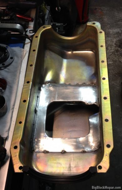 360ci engine oil pan anti-slosh / windage tray