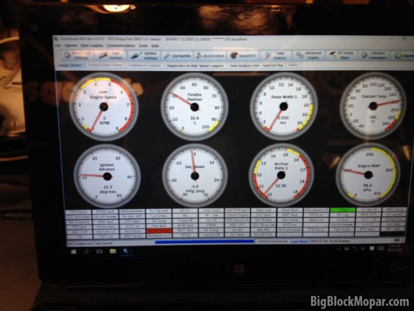 MegaSquirt Benchtesting Tunerstudio