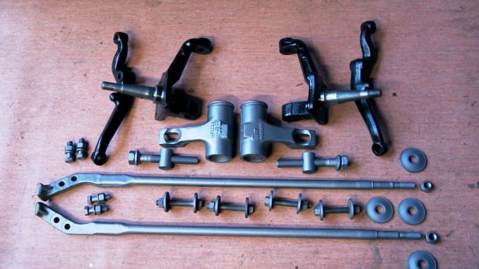 Front suspension rebuild - Painted torsion bars, strut rods and related suspension parts