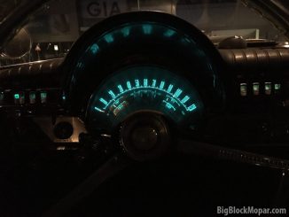 1962 Chrysler NewYorker dash with Electroluminescent lighting