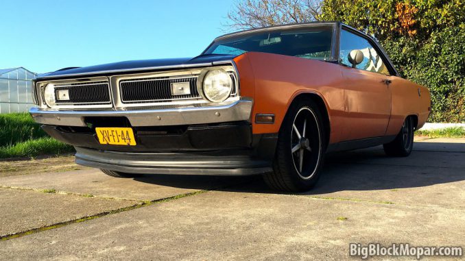 1973 Dodge Dart rubber front spoiler lip extention