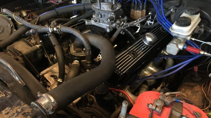 Dodge Dart 360ci engine installed