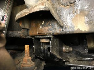 1973 Dodge Dart - Cracked frame rails damage - Right Side