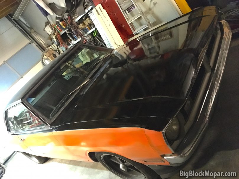 1973 Dodge Dart Trunk and Hood image in Black Paint